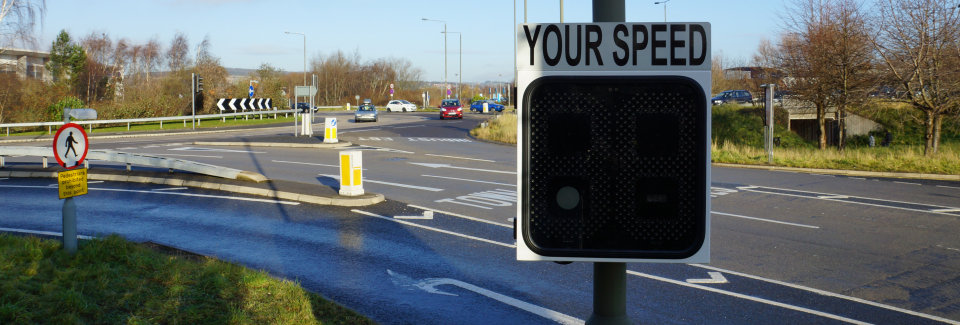Radar Pole Mount Speed Sign from Littlewood Hire