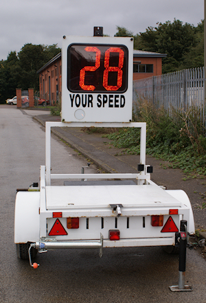 Vehicle Activated Speed Display Trailer from Littlewood Hire